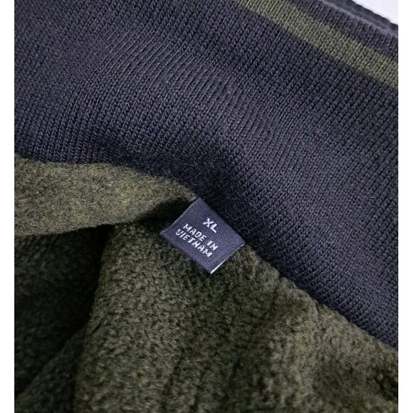 Weatherproof Vintage Bomber Jacket Men's XL Black Fleece Lined Coat Harrington - Picture 3 of 9